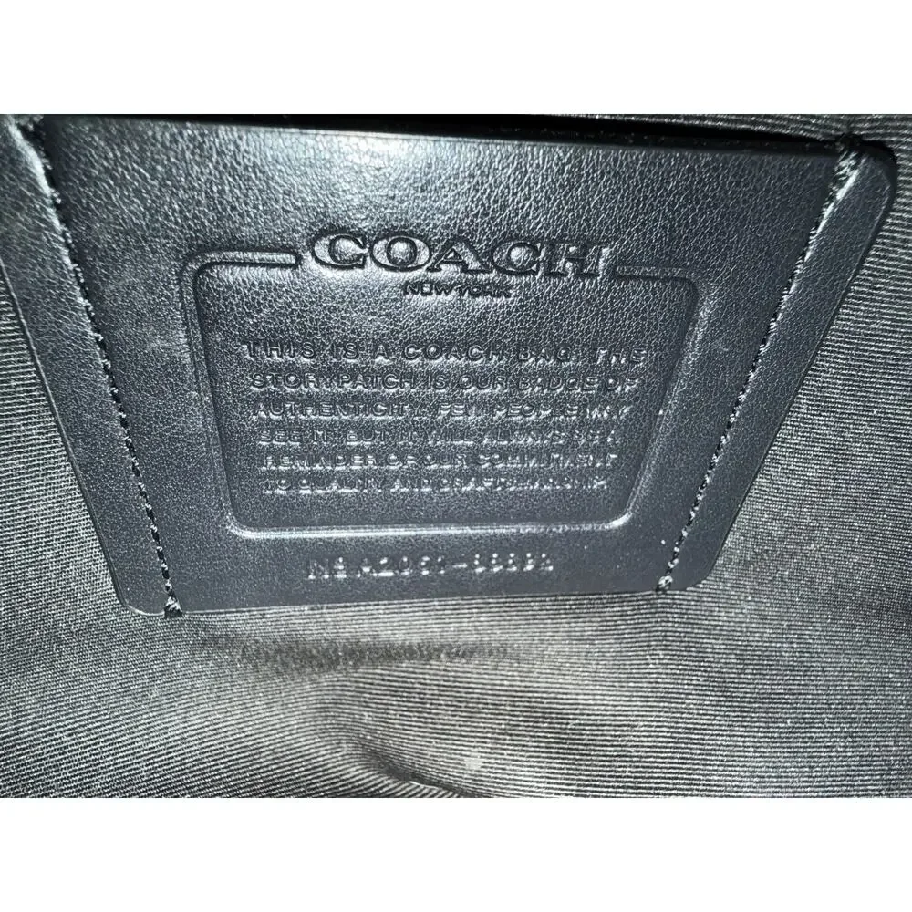 Coach 88892 Black Pebbled Leather Messenger Bag Men’s Briefcase Laptop Crossbody